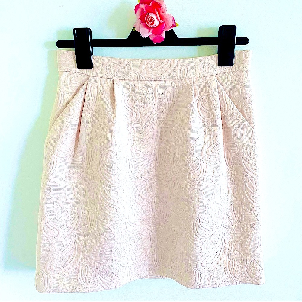 💕Pretty Peplum High Waist Mini Skirt SZ M